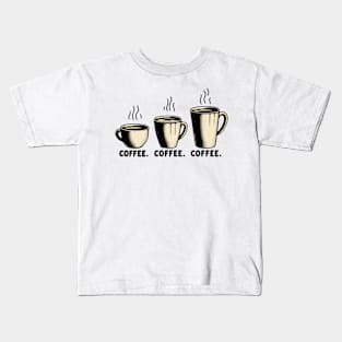 Coffee x3 Kids T-Shirt